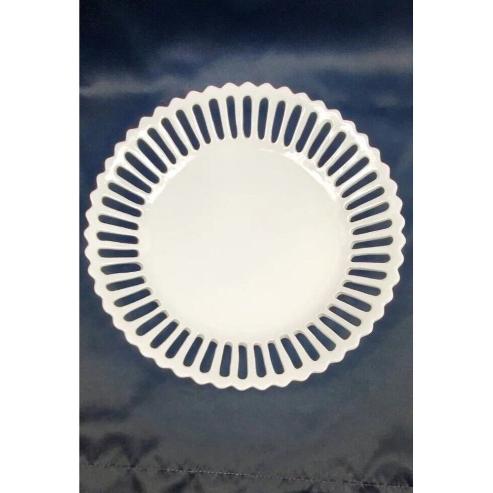 Lauren Ralph Lauren Pavillion White Ceramic Platter 11.5"